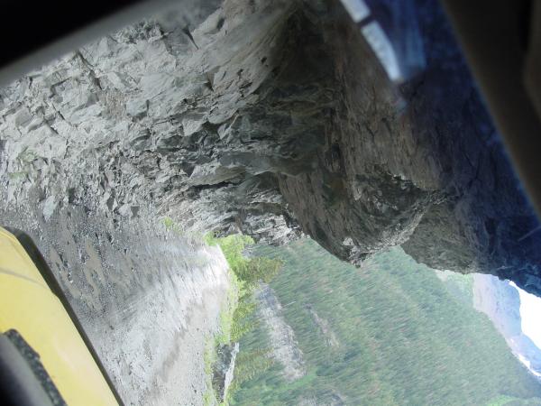 Jeep view on Camp Bird Road