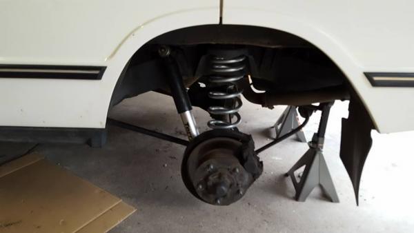 New rear suspension and rear brakes.