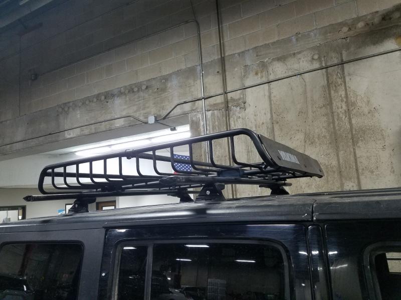 Roof rack and lights