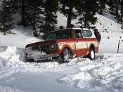 a good shot of how much snow I was plowing with my bumper